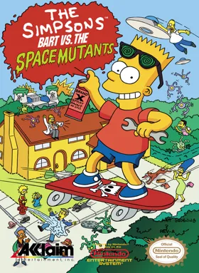 Simpsons, The - Bart vs. the Space Mutants (USA) (Rev 1) box cover front